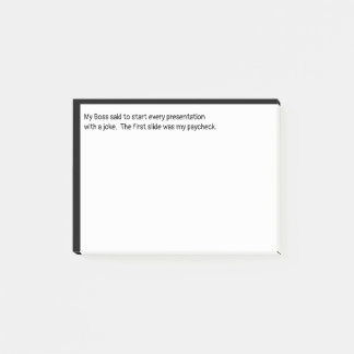 Starten Sie eine Präsentation mit einem Joke My Pa Post-it Klebezettel