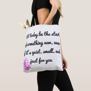 Starten Sie etwas Neues - Motivierend Taschenbuch Tasche