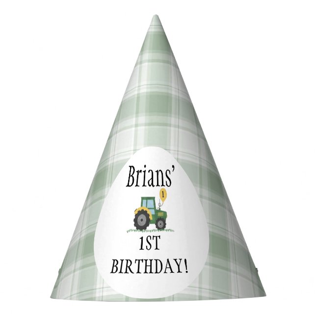 Starten Sie Ihr Traktor-Party-Hut Partyhütchen (Vorderseite)