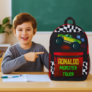 Starten Sie Ihre Motoren , Es ist Schulzeit ! Bedruckter Rucksack