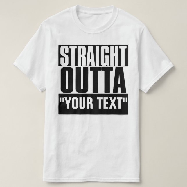 STARTEN SIE IHREN TEXT-T - Shirt AUS (Design vorne)