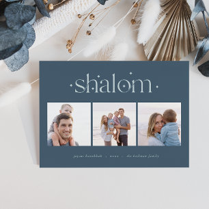 Startende Verbindung   Hanukkah Foto Collage Feiertagskarte