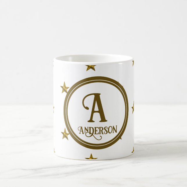 Starterfamilie Erstmalig Golden Star Kaffeetasse (Mittel)