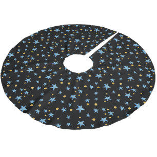 Startnight Gemusterte Weihnachten Polyester Weihnachtsbaumdecke
