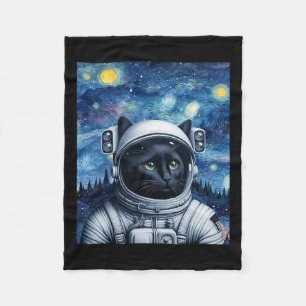 Startnight Kosmic Cat Astronaut Art Fleecedecke