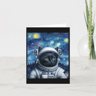 Startnight Kosmic Cat Astronaut Art Karte