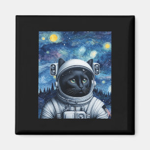 Startnight Kosmic Cat Astronaut Art Magnet