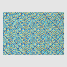 Startnight on Sea Doodle Diamond Tile Seidenpapier