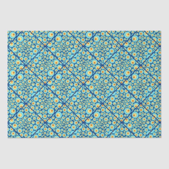 Startnight on Sea Doodle Diamond Tile Seidenpapier (Vorderseite)