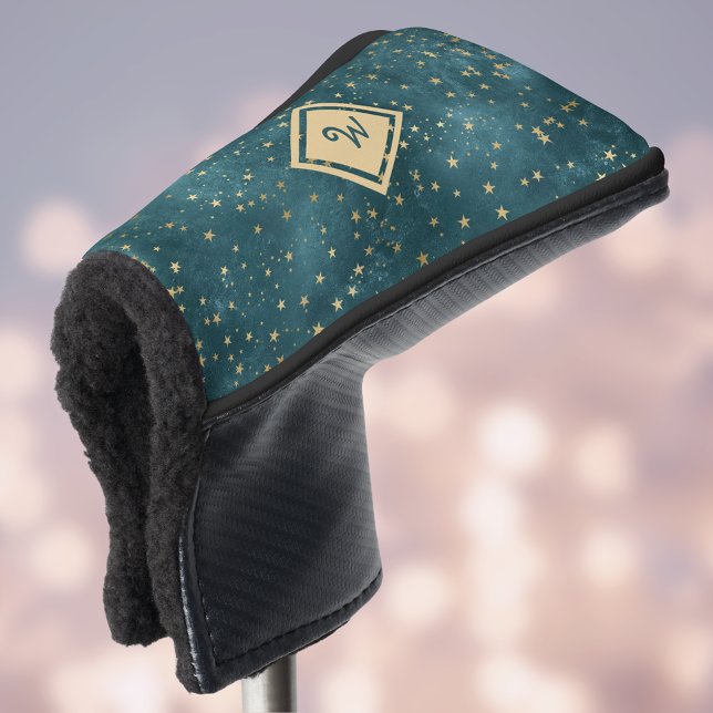 Startnight Space Design mit Gold Monogram Golf Headcover (Von Creator hochgeladen)