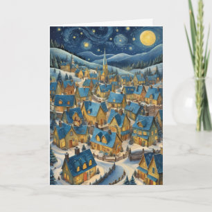 Startnight Weihnachtskarte mit benutzerdefinierter Karte