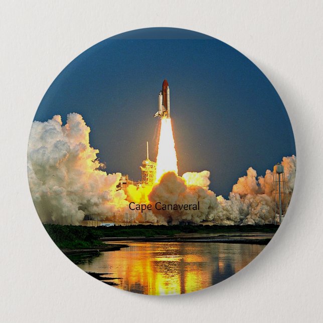 Startplatz Cape Canaveral Florida Button (Vorderseite)