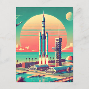 Startplatz für Atomfuturistic New Florida Postkarte