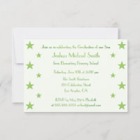 Starts Kids Custom Graduation Party Einladungskart