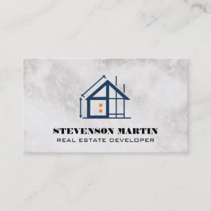 Startseite Entwickler-Logo Blueprint Visitenkarte