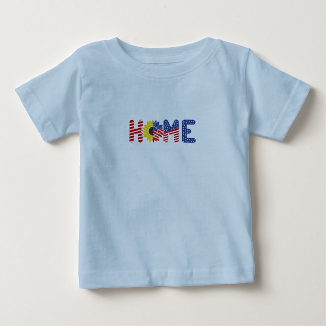 Startseite Illustration 4. Juli Baby T-shirt (Vorderseite)