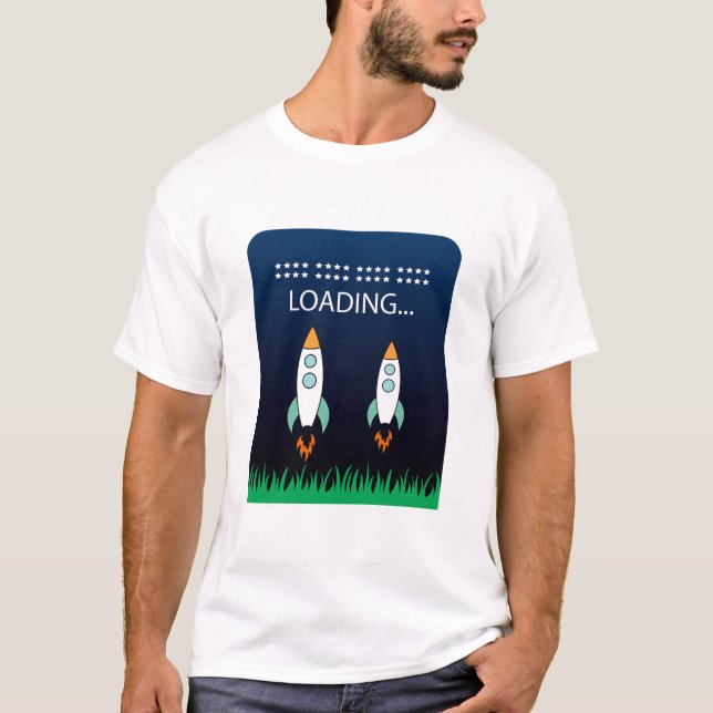 Startspass für Raketen gefüllt, farbenfroh T-Shirt (Vorderseite)