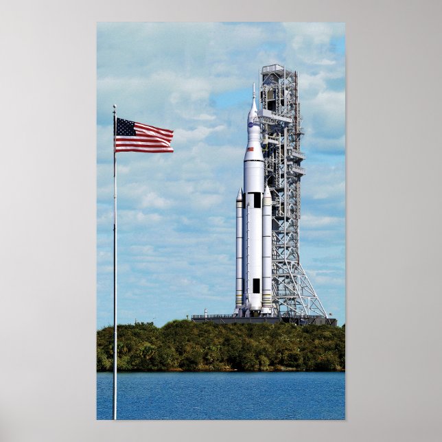 Startsystem für das NASA SLS-Weltraumbahnsystem Poster (Vorne)