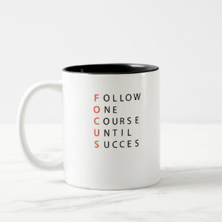 Startup Focus Hustle Zweifarbige Tasse