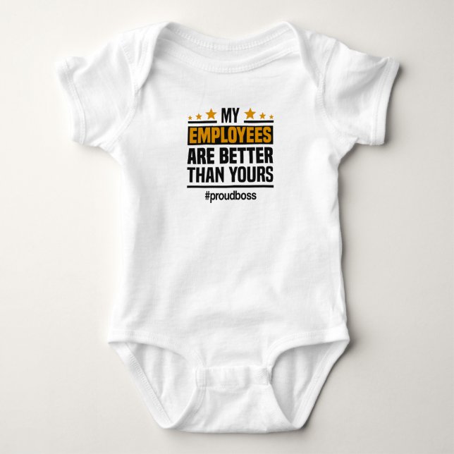 Startup-Proud-Boss-Team-Stars für Unternehmer Baby Strampler (Vorderseite)