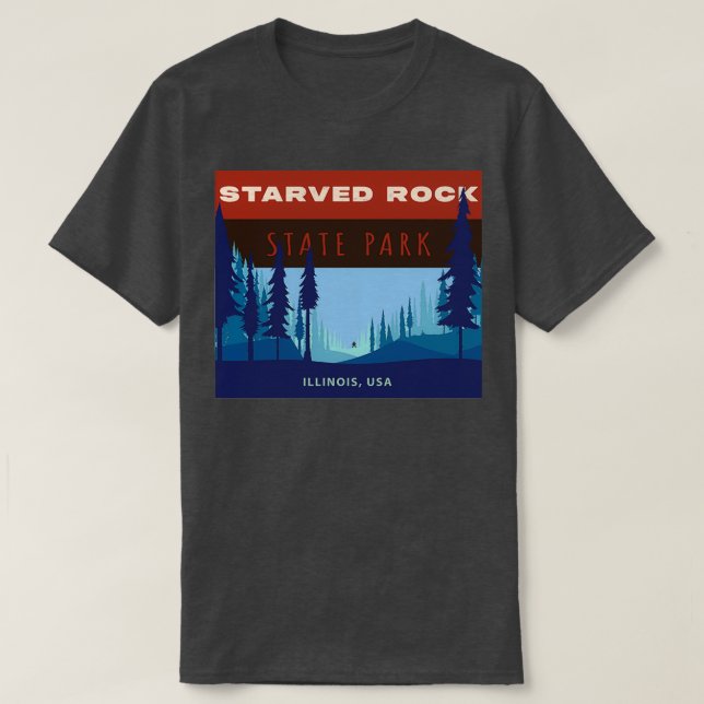 Starved Rock Staat Park T-Shirt (Design vorne)