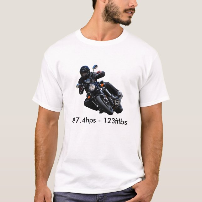starVmax.bike.1, 197.4hps - 123ftlbs T-Shirt (Vorderseite)
