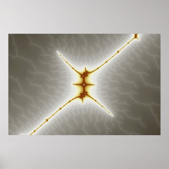 StarX - Fraktal-Poster Poster (Vorne)