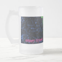 Stary Mit Augen Mattglas Bierglas