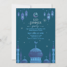 Stary night Eid al fitr celebration Invitation Einladung