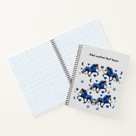 Stary Night Icelandic Pferd Notizbuch