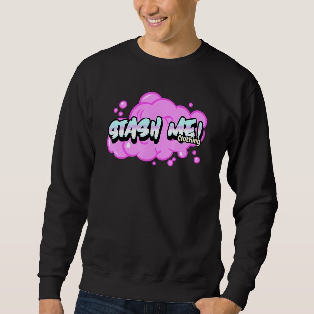 Stash Me Bubble Gum Short Sleeve Sweatshirt (Vorderseite)