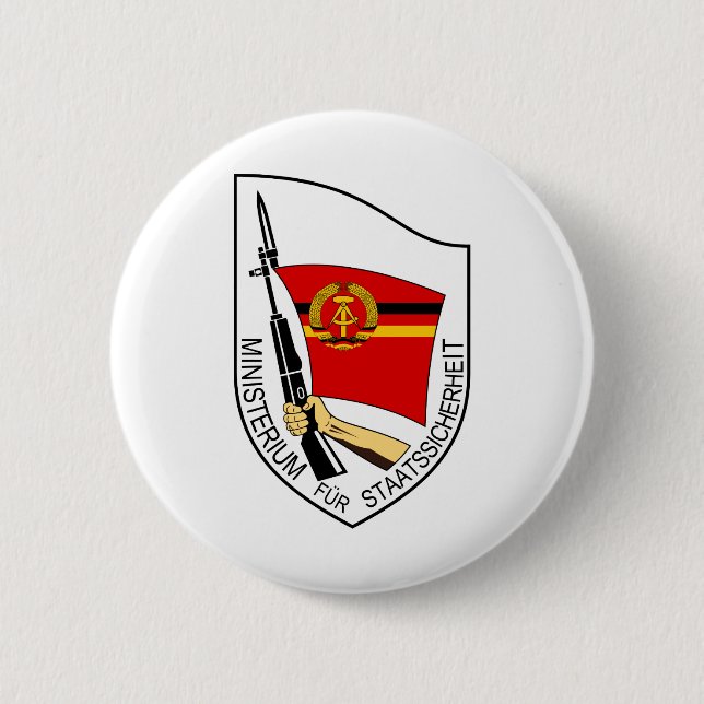 Stasi - DDR (Deutsche Demokratische Republik) Button (Vorderseite)