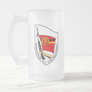 Stasi - DDR (Deutsche Demokratische Republik) Mattglas Bierglas