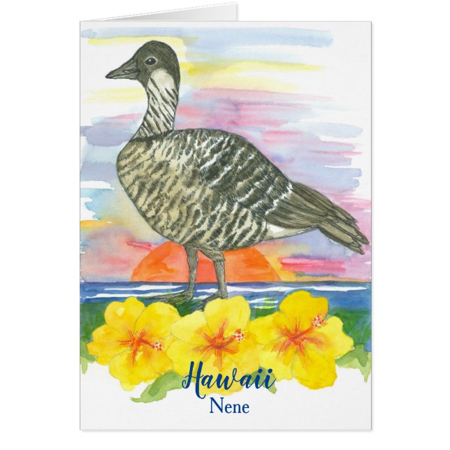 State Bird of Hawaii Nene Watercolor (Vorne)