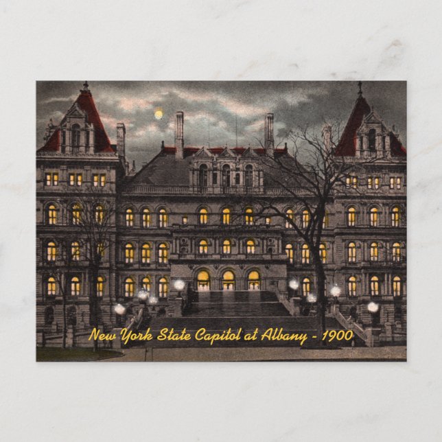 State Capitol Albany NY Postkarte (Vorderseite)