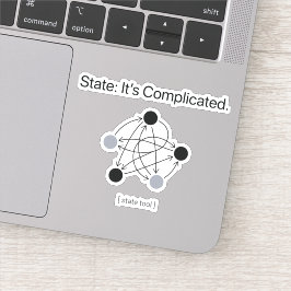 State Es ist kompliziert Programmierer Humor Aufkleber