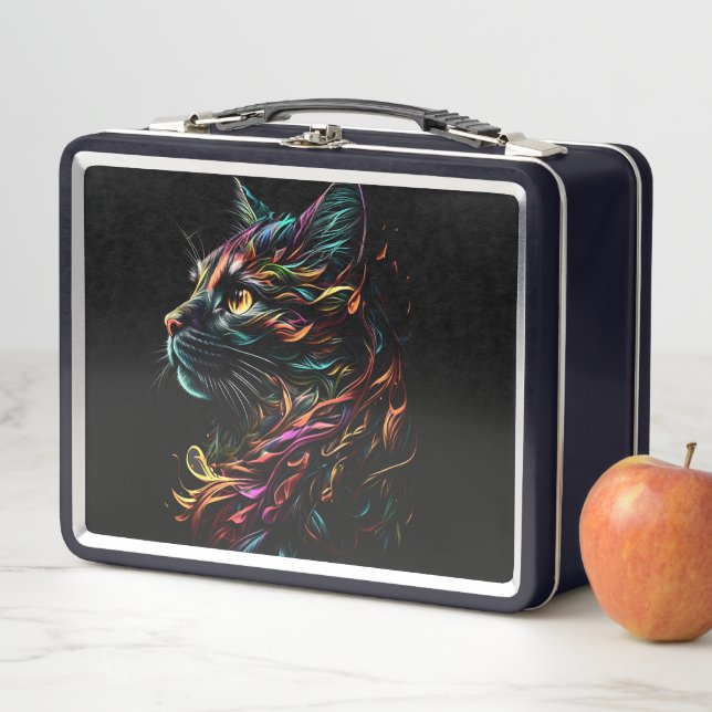 State Feline Profil Metall Brotdose (Beispiel)