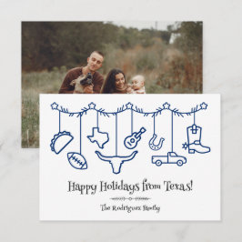 State Flag Blue Texas Holiday Hanging Icons