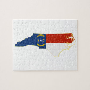 State Flag Map von North Carolina