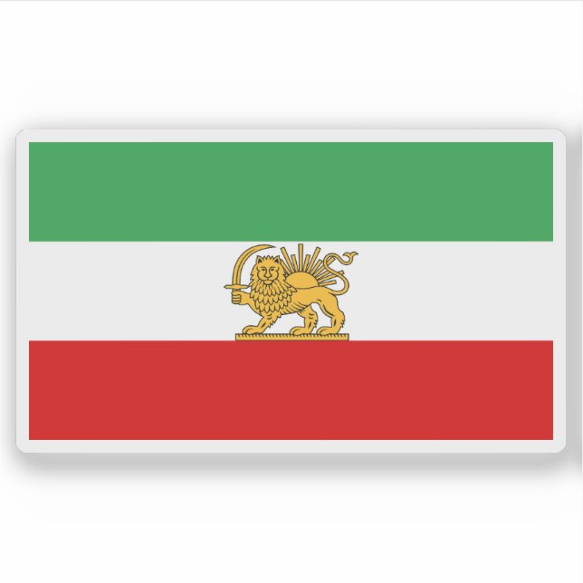 State flag of Iran (1964–1980) Aufkleber (Vorderseite)