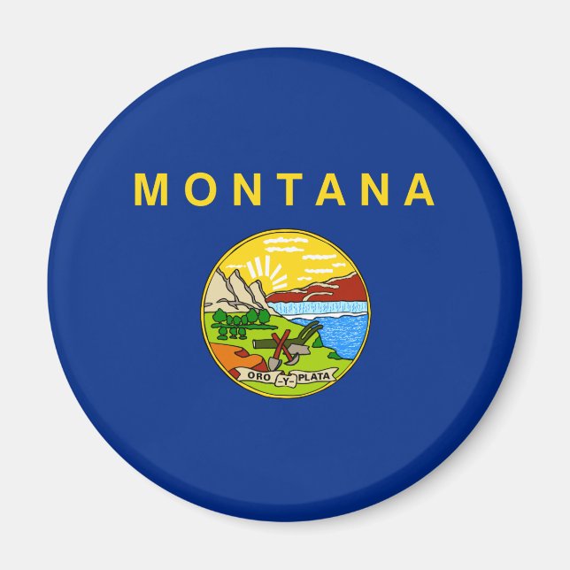 State Flag of Montana Magnet (Vorne)