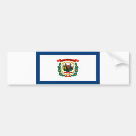 State Flag of West Virginia Autoaufkleber