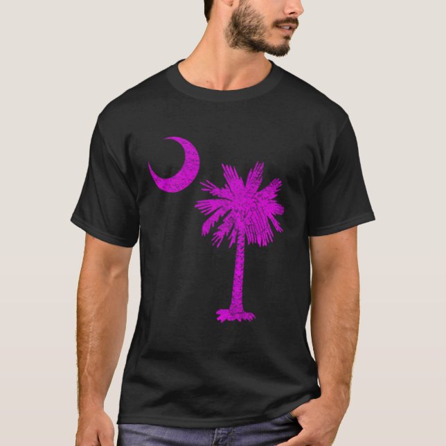 State Flag Palmetto Tree Crescent M T-Shirt (Vorderseite)
