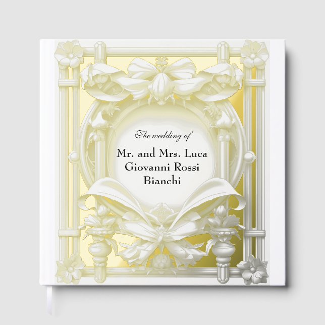 State Gold Motif Atelier, Wedding Foil Gästebuch (Vorderseite)