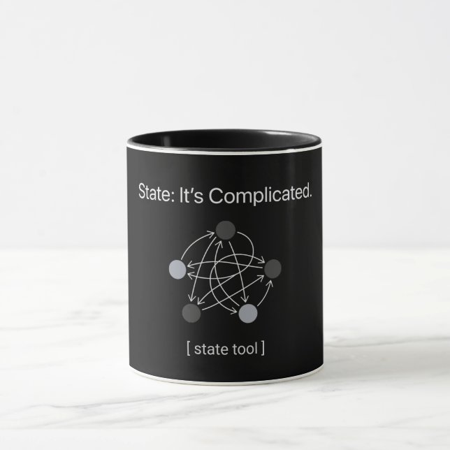 State Its Complicated Programmer Humor Tasse (Zentrum)