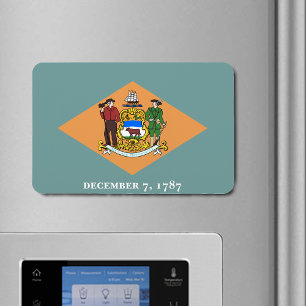 State of Delaware Flag Magnet