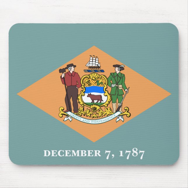 State of Delaware Flag Mousepad (Vorne)