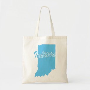 State Of Indiana Shape Tragetasche