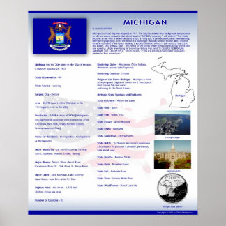 State of Michigan, MI Posters
