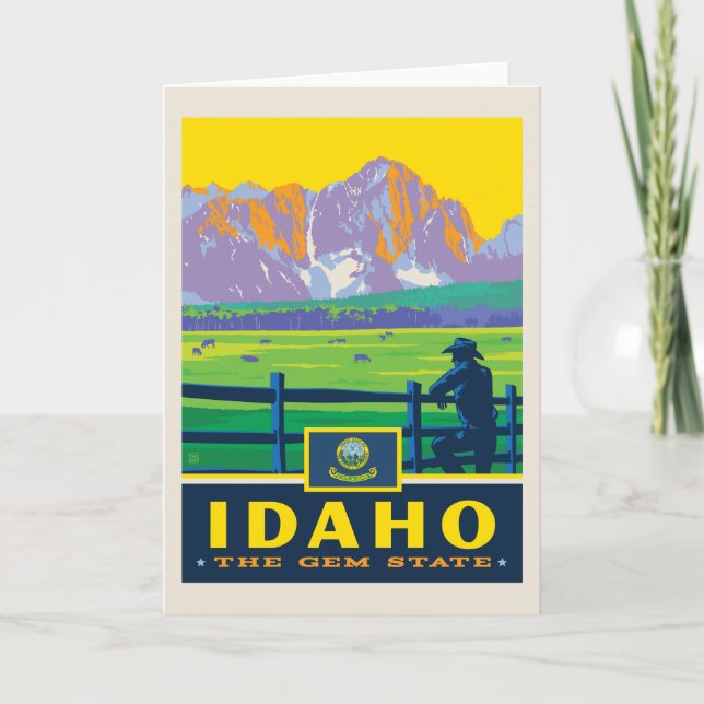 State Pride | Idaho Karte (Vorderseite)